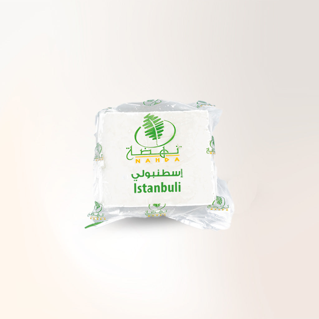 nahda istanbuli emirati cheese in a clear bag