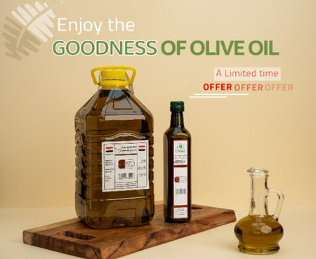 Syrian virgin olive oil 5 L  with 500 g free