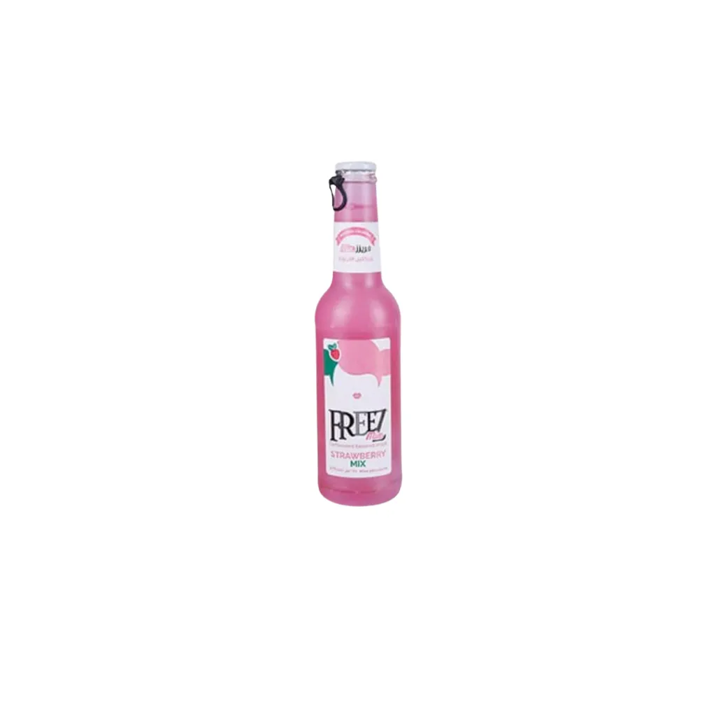 Freez strawberry carbonated soda 275ml bottle