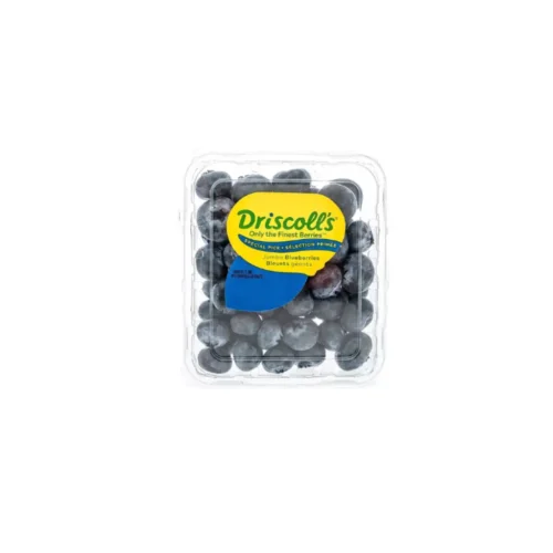 Fresh Driscolls Blueberries in plastic pack, vibrant and ripe