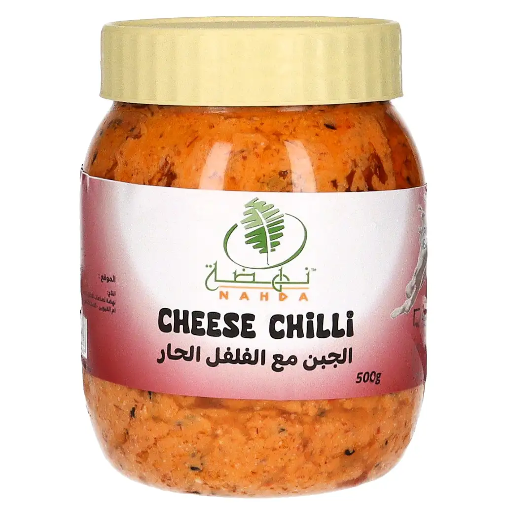 Spicy cheese infused with chili flakes, semi-soft texture.
